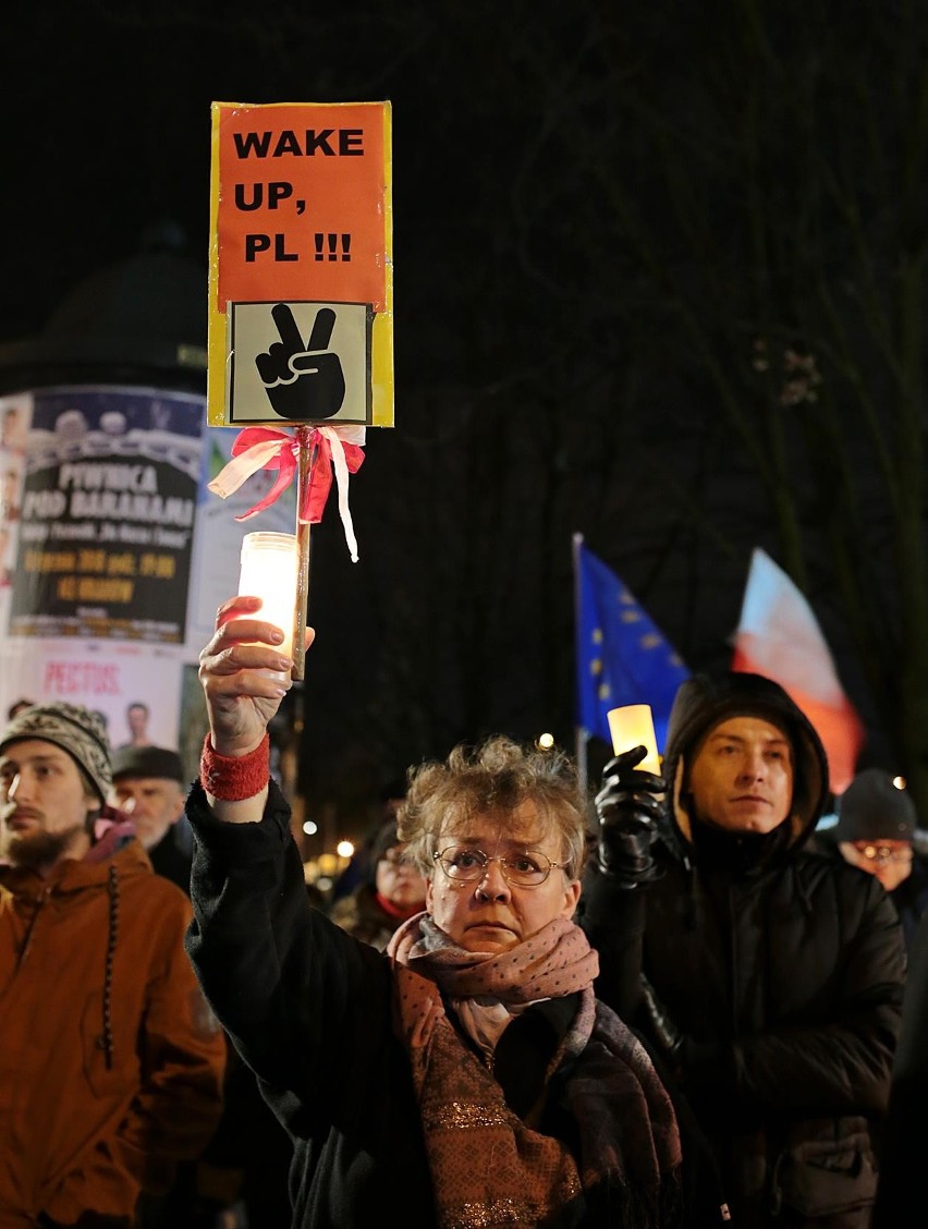 Protest KOD w Krakowie (14.12.2017)