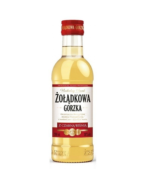 Wódka: Żołądkowa Gorzka (z czarną wiśnią): 200 ml...