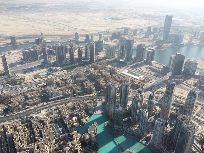 Widok ze 124 piętra Burj Khalifa