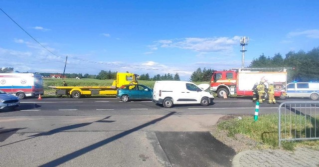 Wypadek na drodze krajowej nr 94 w gminie Wielka Wieś