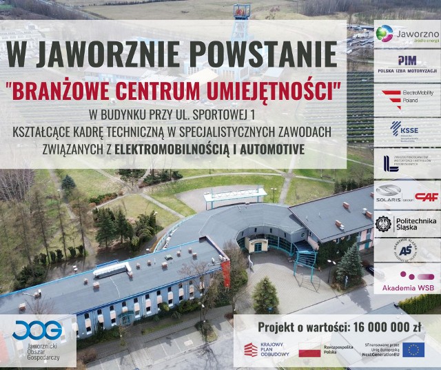 Projekt pod nazwą Branżowe Centrum Umiejętności, jako jedyny w kraju ma szkolić w zakresie branży motoryzacyjnej i być uzupełnieniem Jaworznickiego Obszaru Gospodarczego.
