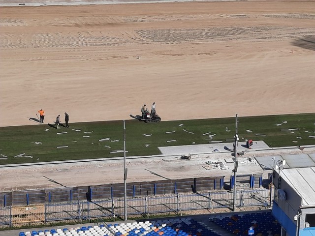 Płyta rzeszowskiego stadionu po kilku miesiącach znów się zazieleni