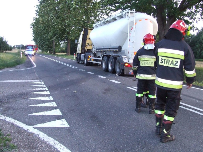 Leszczka. Wypadek zablokował DK19. Motocyklista zderzył się...