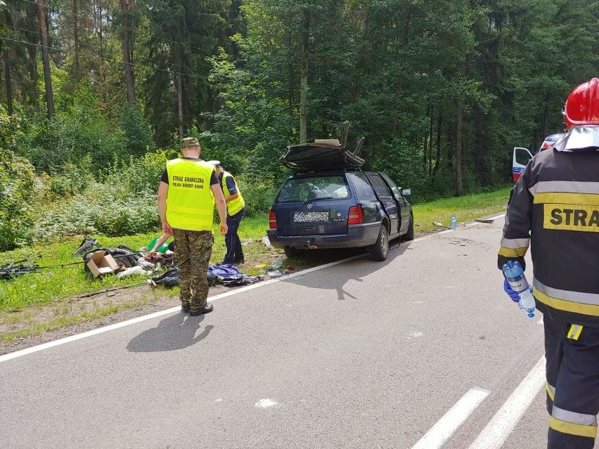 Ciężarówka zderzyła się z volkswagenem golfem. Droga krajowa...