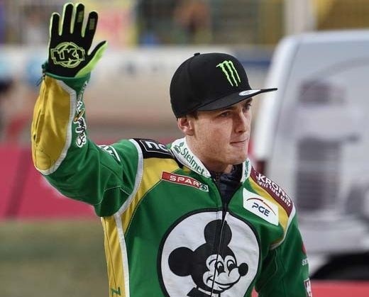 Darcy Ward podczas prezentacji przed niedzielnym meczem