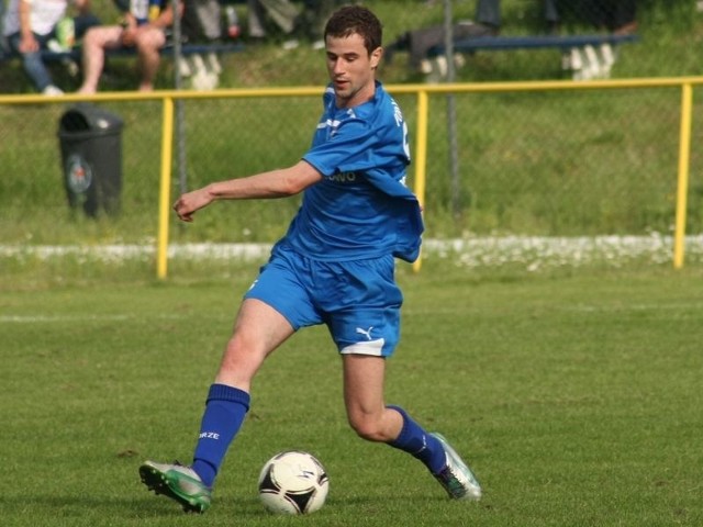 Marcin Kozłowski zdobył 2 gole dla Pomorza.