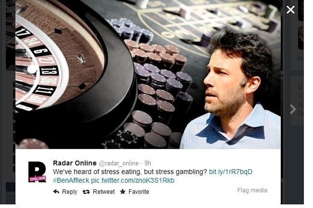 Ben Affleck poradzi sobie z uzależnieniem do hazardu? (fot. screen z Twitter.com)