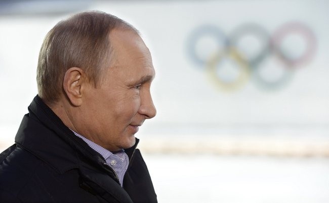 Władimir Putin podczas Igrzysk Olimpijskich w Soczi w 2014...