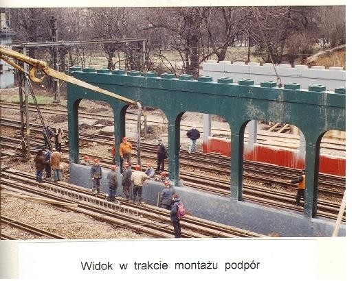 Most Teatralny w Poznaniu przed rozbiórką w 1994 roku
