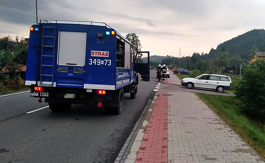 DK 87. W Rytrze wypadek zablokował drogę do przejścia granicznego na Słowację