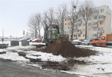 Inowrocław. Rozpoczęła się budowa parkingu u zbiegu ulic Wojska Polskiego i Szarych Szeregów w Inowrocławiu. Zdjęcia