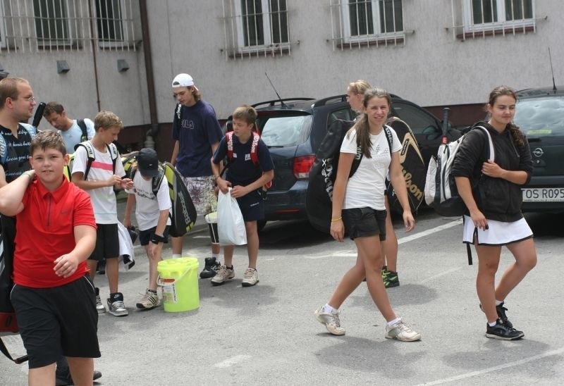 Tenisiści z Kielc na obozie w Stalowej Woli