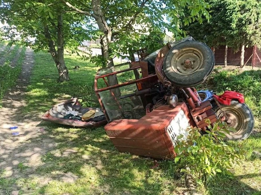 W wypadku ciągnika rolniczego w Soninie ranne zostały dwie...
