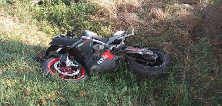 Śmiertelny wypadek motocyklisty w Łódzkiem. Nie żyje 45-latek
