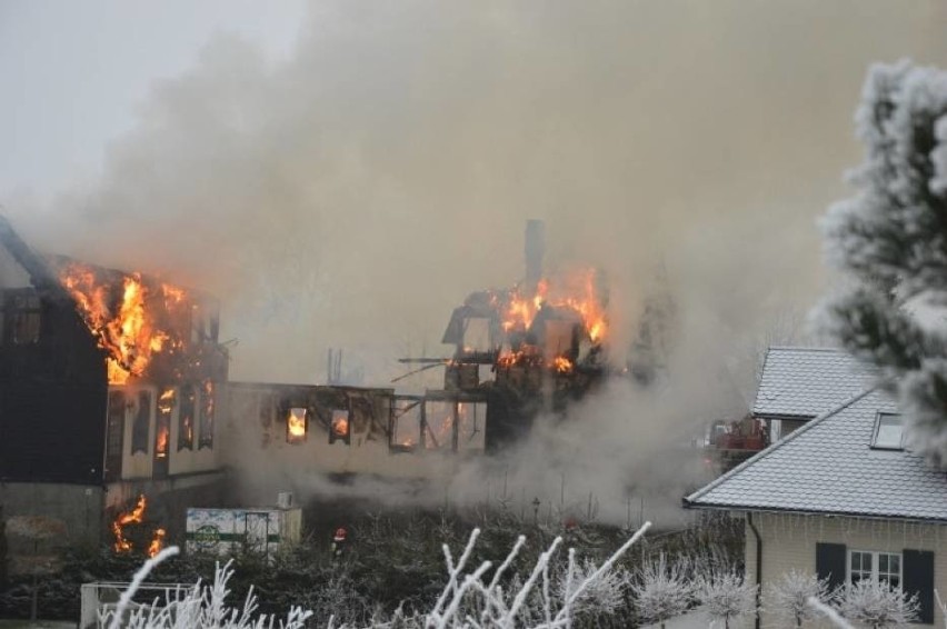 Pożar Restauracji Przystanek Łosoś w Egiertowie