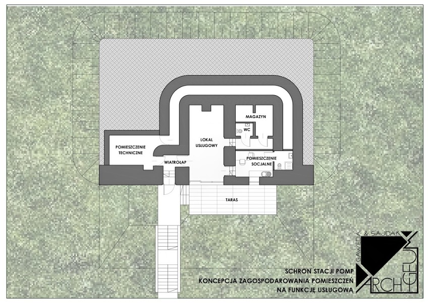 - Schron stacji pomp powstał w bezpośrednim sąsiedztwie...