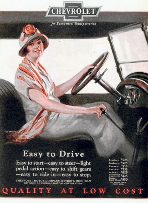 Autor reklamy zadbał, by kobieta za kierownicą wyglądała na...