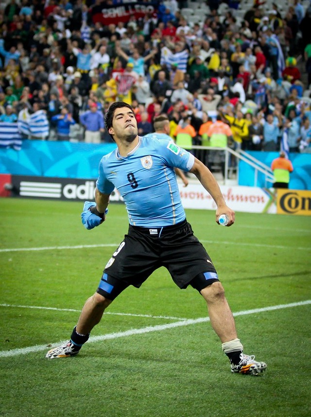 Luis Suarez. Mundial 2014. Mecz Anglia - Urugwaj