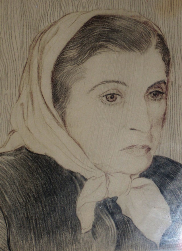 Portret Michaliny Szyłkiewicz naszkicowany w styczniu 1942 roku w Kazachstanie. Do dziś to ważna pamiątka rodzinna.