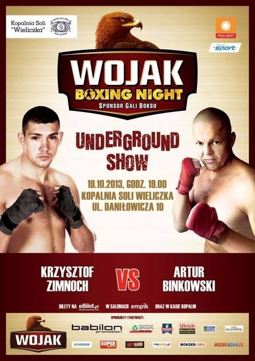 Wojak Boxing Night: 19 października walka Artur Binkowski - Krzysztof Zimnoch [TRANSMISJA ONLINE]