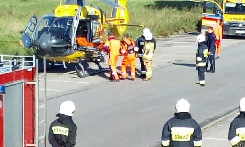 Mężczyzna został przygnieciony przez drzewo. Interweniował...