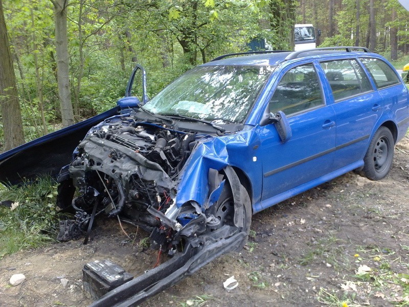Na skrzyżowaniu Kożuchów-Zielona Góra-Kiełpin-Drzonków doszło do wypadku