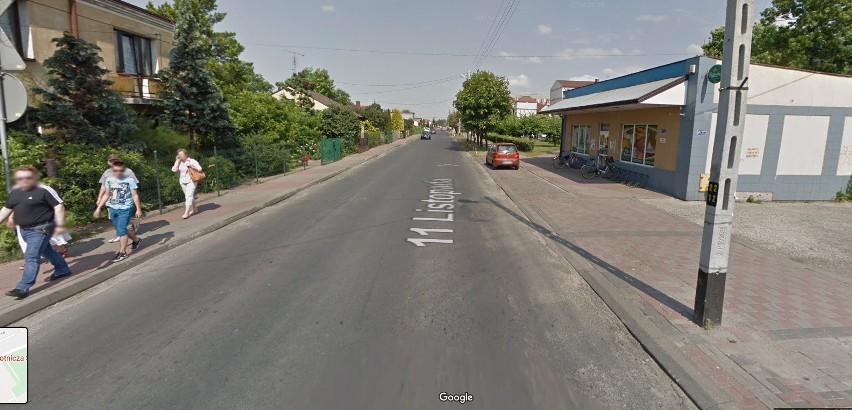 Koluszki w Google Street View - ul. 11 Listopada