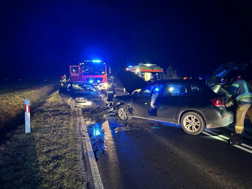 Wypadek na drodze wojewódzkiej w miejscowości Czarnca....