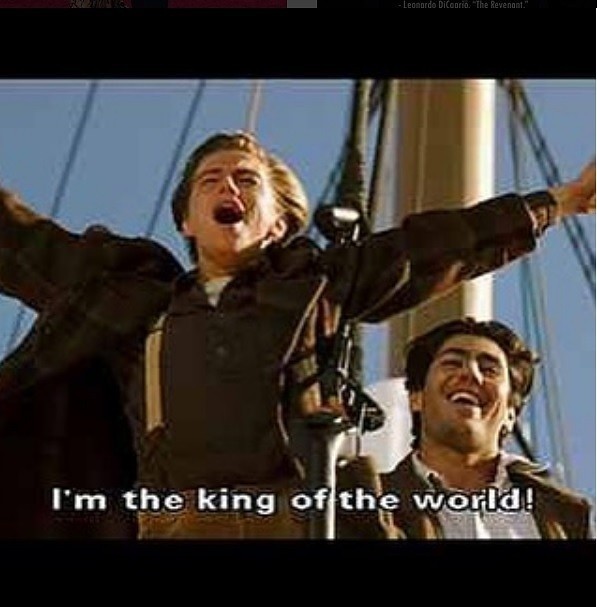 Tak Leo, jesteś królem świata.

fot. Internet