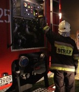 Renault clio spaliło się w Prudniku  