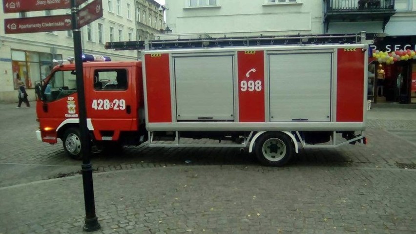 Paliła się piwnica na ulicy Rynek w Chełmnie. Prawdopodobną...