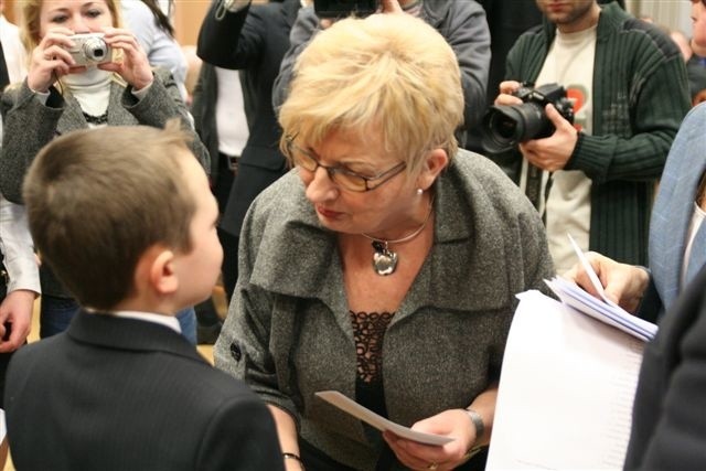 Nagrody wręczała Wanda Muszalik, zastępca prezydenta Włocławka ds. społecznych