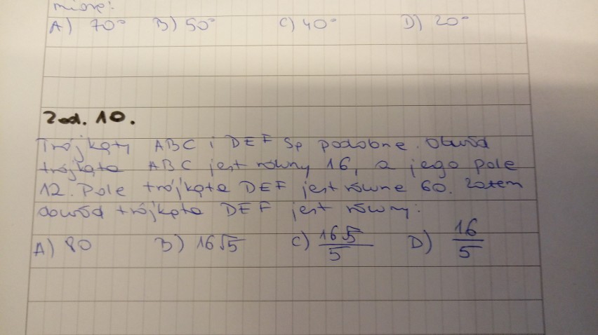 Matura próbna Operon 2017/2018 matematyka 22.11.2017 [ODPOWIEDZI, ARKUSZ]