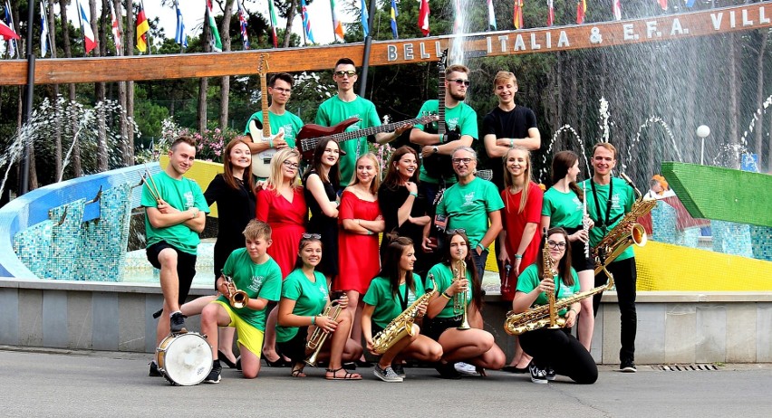 Oleski Wind Band na trasie koncertowej we Włoszech.