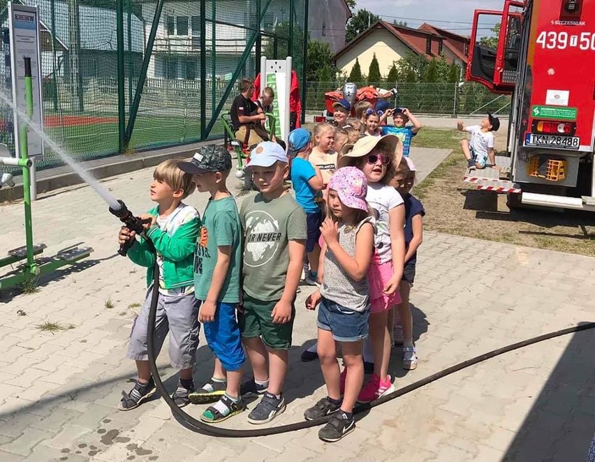 "Dziś odwiedzili nas ważni Goście, przedszkolaki z Rudy...