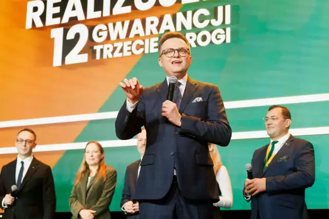 Konwencja Koalicyjnego Komitetu Wyborczego Trzecia Droga, tworzonej przez Polska 2050 i Polskie Stronnictwo Ludowe, odbyła się w Hotelu Gołębiewskim w Białymstoku
