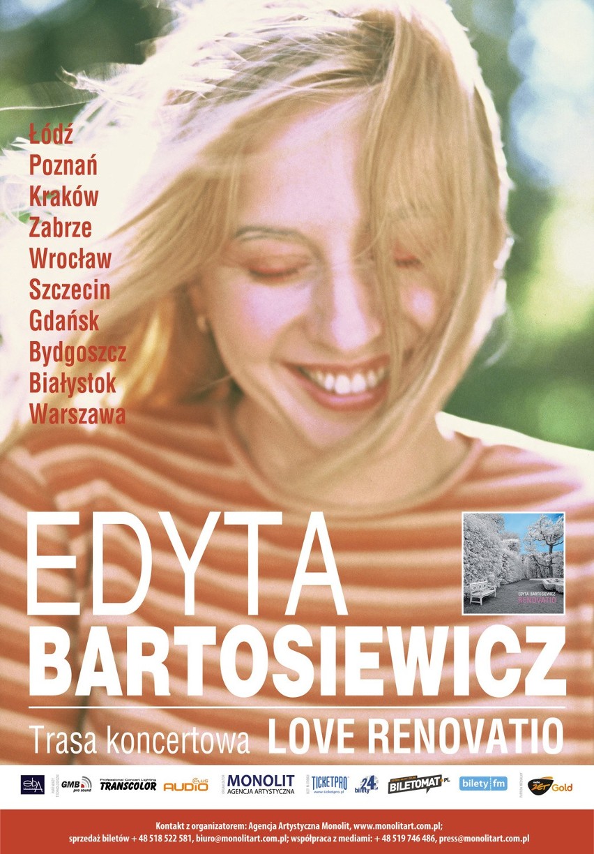 Love Renovatio, czyli Edyta Bartosiewicz w trasie. Koncert w Zabrzu 15 kwietnia [BILETY + WIDEO]