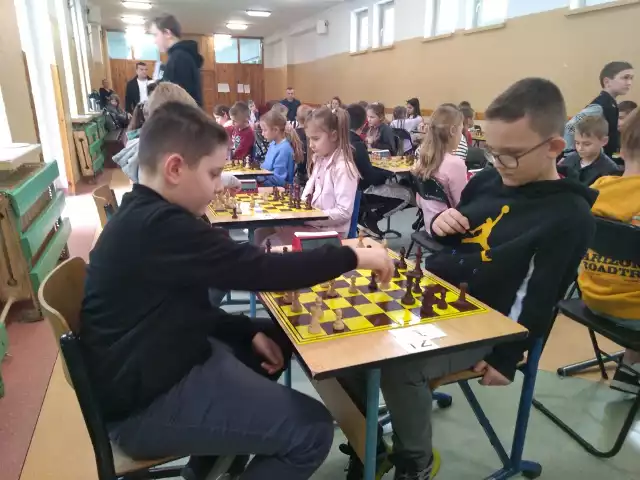 Na niedawnym turnieju szachowym  rywalizowali młodzi zapaleńcy królewskiej gry z Przysuchy.