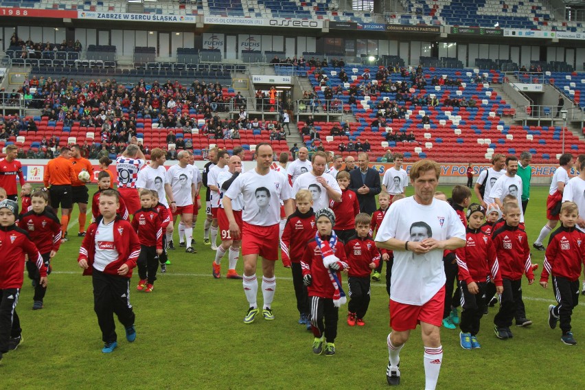 Drużyna Przyjaciół Henryka Bałuszynskiego grała z Górnikiem...