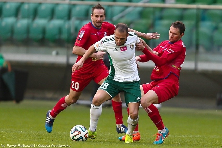 Śląsk - Podbeskidzie 0:0. Niemoc wrocławian trwa, czerwona kartka Lacnego [ZDJĘCIA, RELACJA]