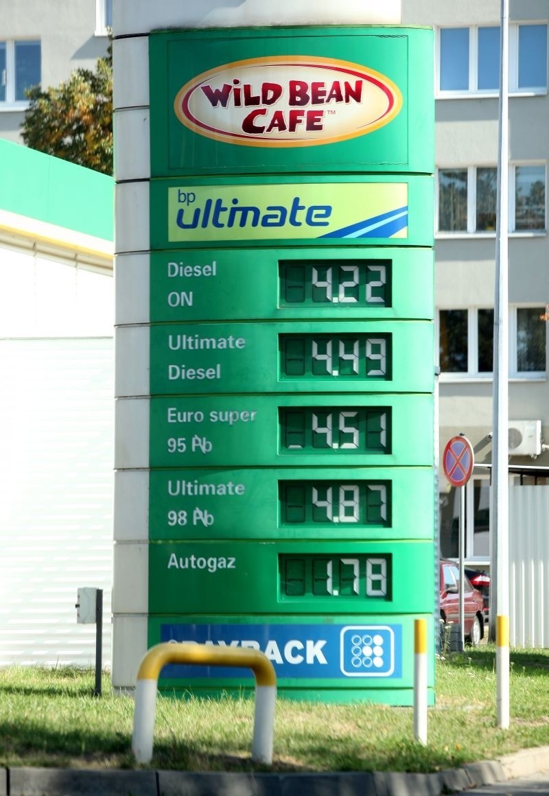 Ceny paliw na stacjach benzynowych są coraz niższe