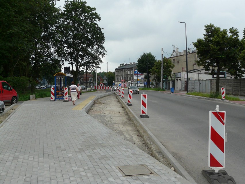 Przy ul. Kilińskiego ustawiono już przystanek autobusowy. Postęp prac, ZDJĘCIA