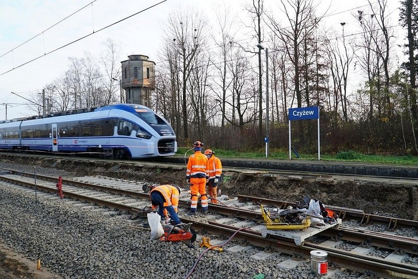 PKP Polskie Linie Kolejowe S.A. modernizują linię kolejową z...