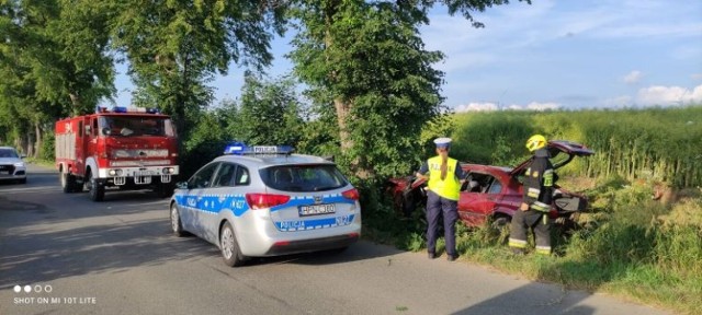Wypadek na trasie Tropy Sztumskie - Bukowo (29.06.2022)