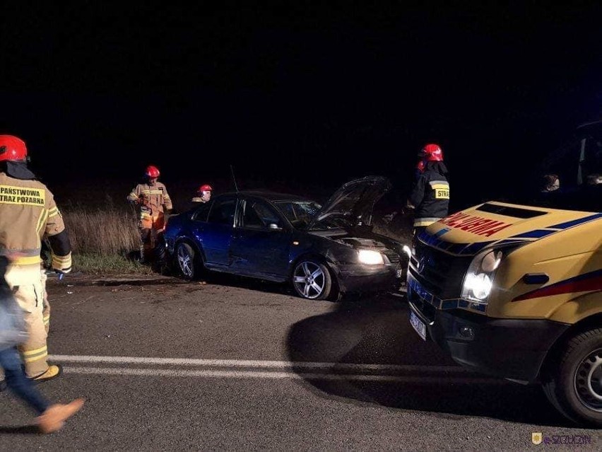 Do dwóch wypadków w tym samym miejscu doszło na drodze...