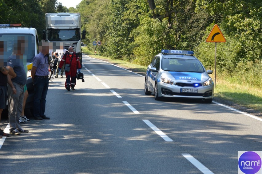 Wypadek na drodze Włocławek - Brześć Kujawski