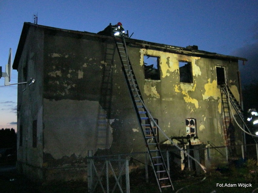 Pożar mieszkania w Białogórzynie.