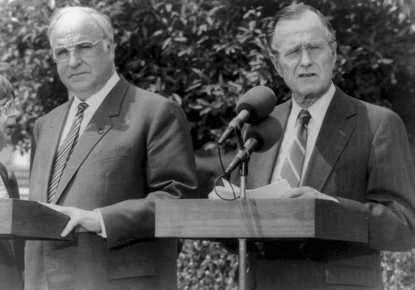 Helmut Kohl i George Bush