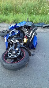 Tragiczny wypadek motocyklisty pod Lublińcem. Zginął 23-latek ZDJĘCIA