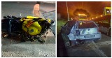 Zderzenie motocykla z samochodem pod Namysłowem. 28-letni kierowca jednośladu jest w stanie ciężkim